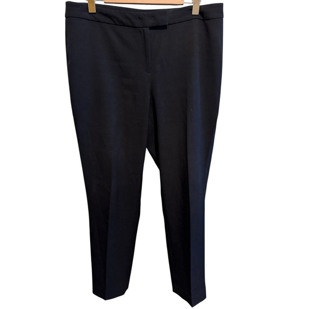 Anne Klein Women's Black Executive Collection Straight Leg Pants Sz 12